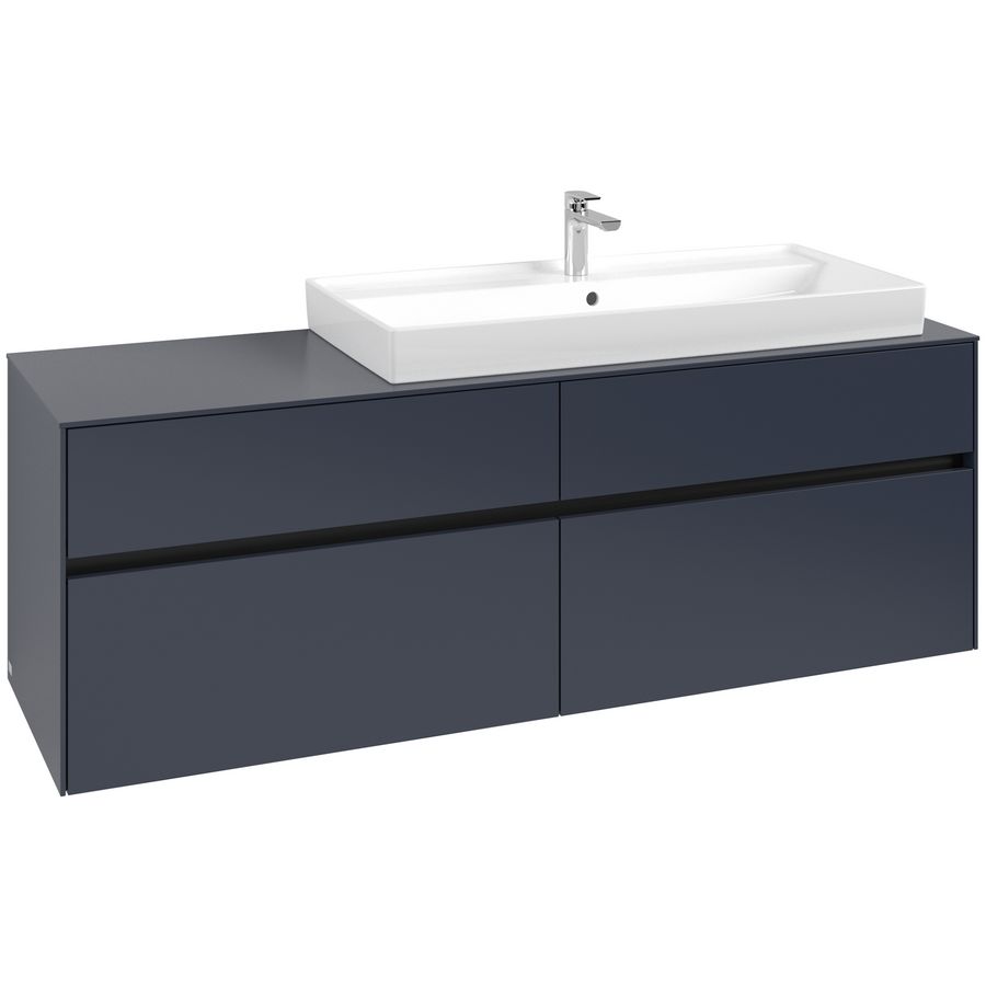 Wastafelonderkast Collaro 1600x548x500mm Marine Blue C030B0VQ