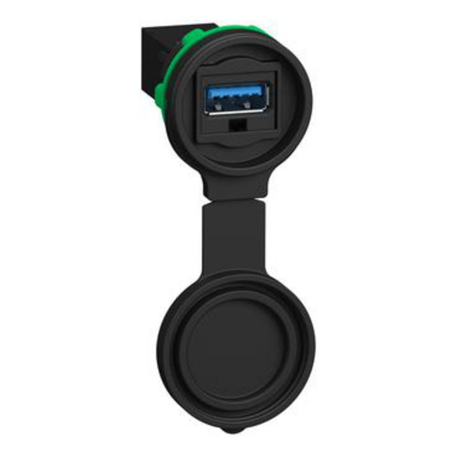 XB5 USB 3.0‑poort - Plastic - 22 mm type‑A interface met pla
