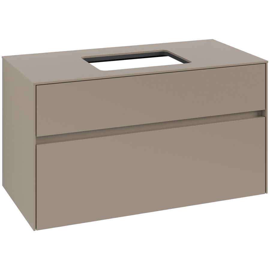 Wastafelonderkast Collaro 1000x548x500mm Taupe C10900VM