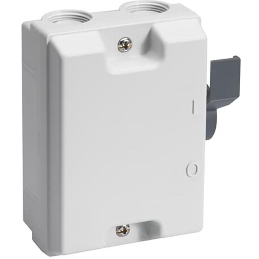 Werkschakelaar 3P 25A (AC-22A 500V) licht grijze behuizing