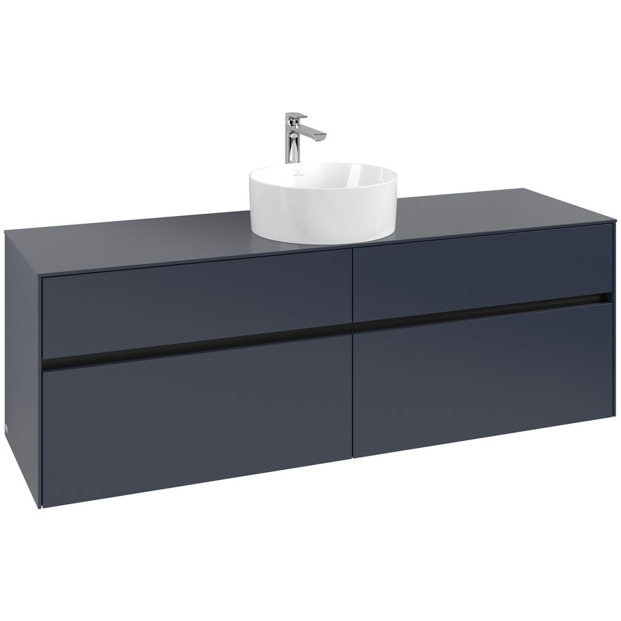Wastafelonderkast Collaro 1600x548x500mm Marine Blue C049B0VQ