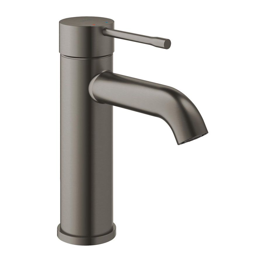 Essence s wastafelmengkraan hard graphite geborsteld (mat donker grijs) gladde body