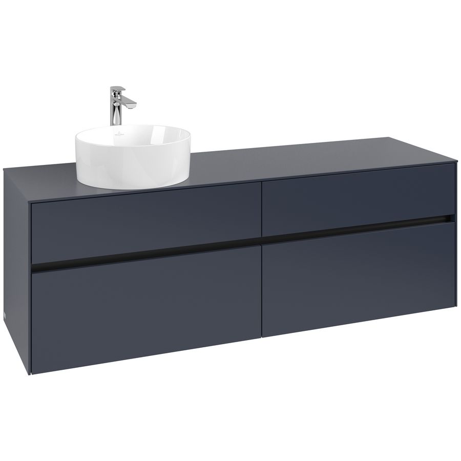 Wastafelonderkast Collaro 1600x548x500mm Marine Blue C050B0VQ