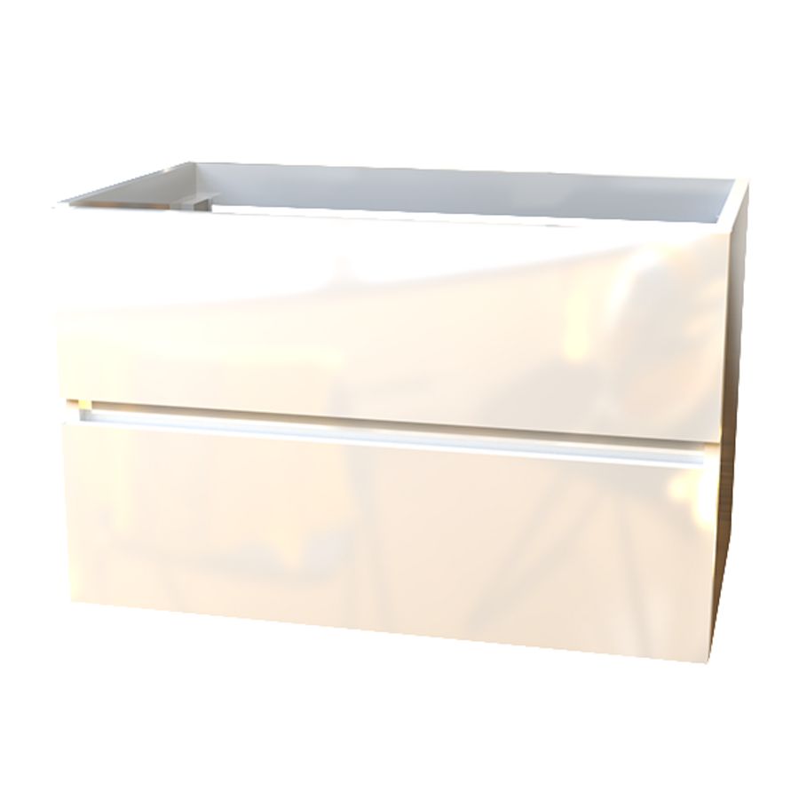 Napoli onderkast 80cm wit hoogglans