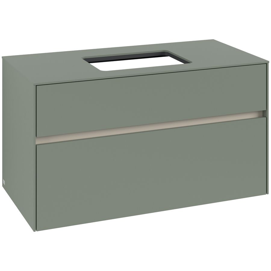 Wastafelonderkast Collaro 1000x548x500mm Soft Green C10900AF