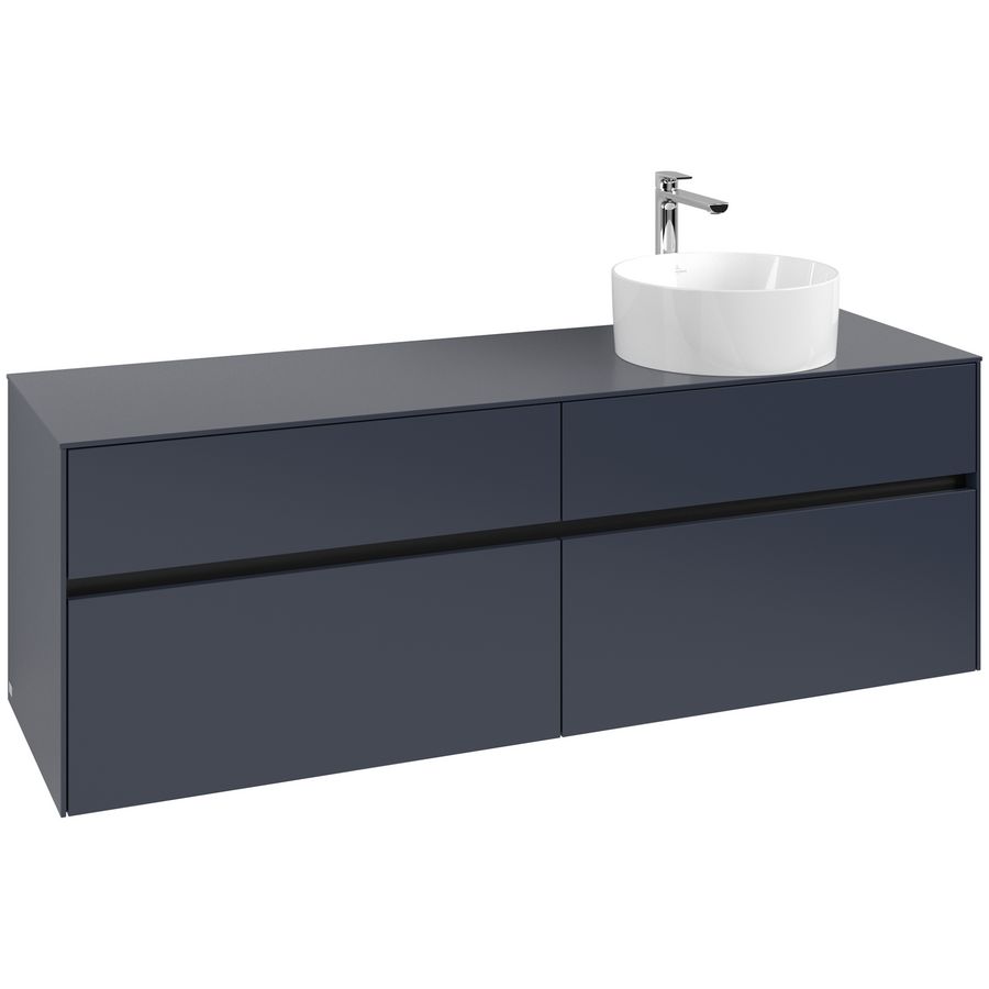 Wastafelonderkast Collaro 1600x548x500mm Marine Blue C051B0VQ