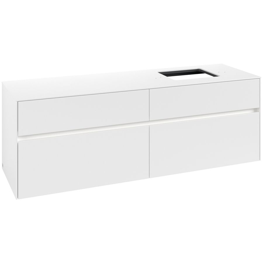 Wastafelonderkast Collaro 1600x548x500mm Wh.Matt C136B0MS