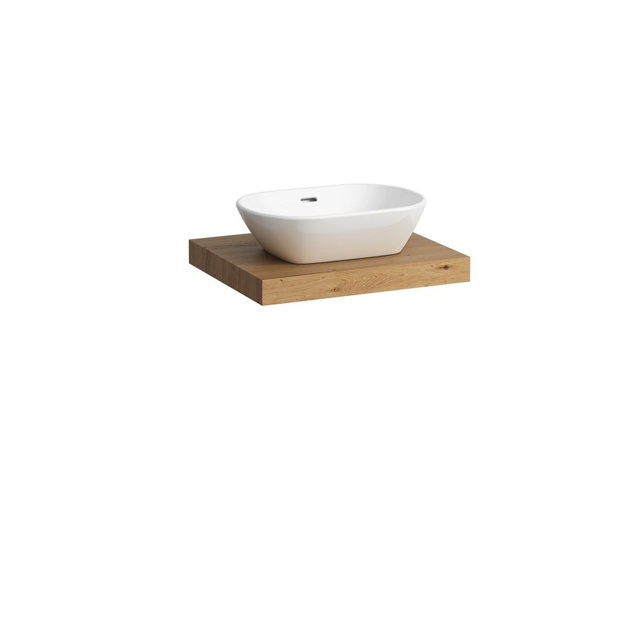 Wastafelblad LANI 60cm met uitsparing midden wild oak