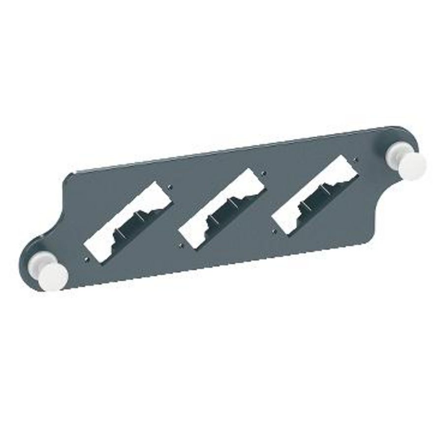 Afdekplaat glasvezelpaneel zonder adapter 3 SC dup Actassi