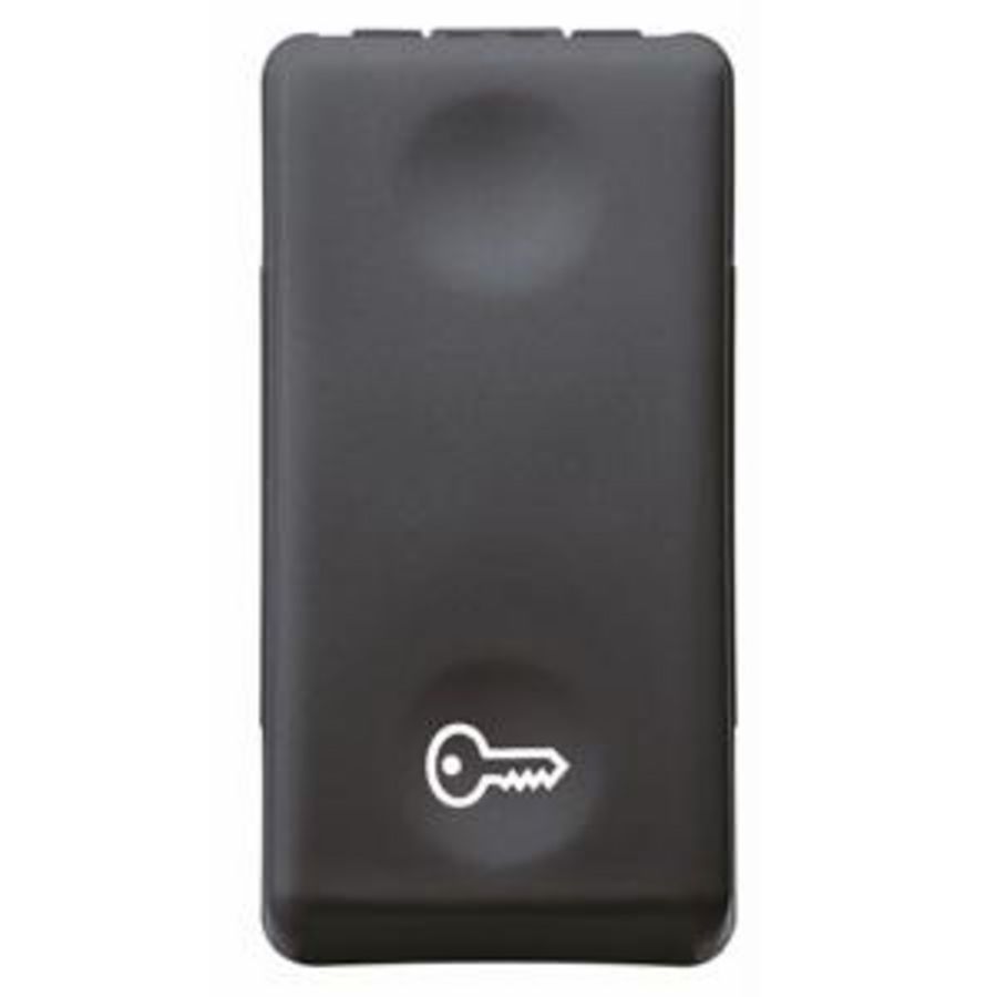 DRUKKNOP 1P 250 Vac-NO 10 A-MET SYMBOOL SLEUTEL-1 MODU VVE=5