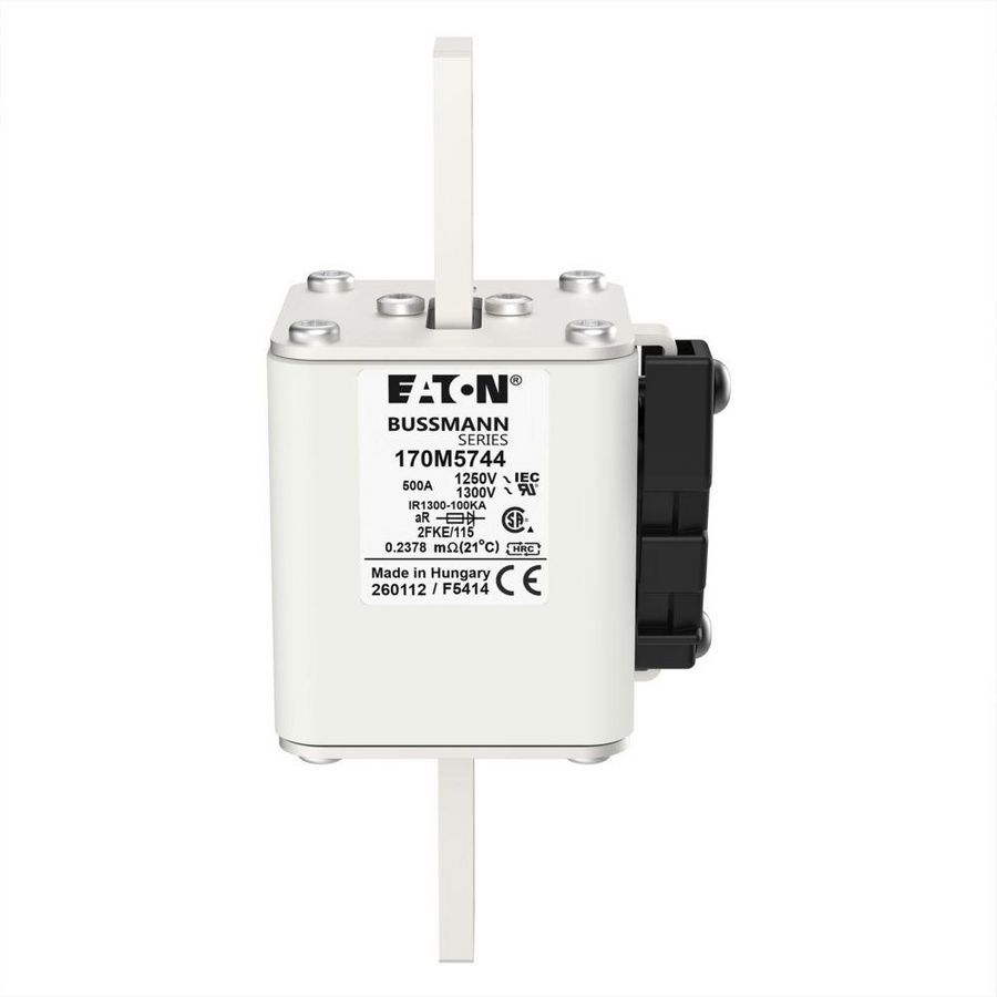 Zekering hoge snelheid 500A AC 1250V 100kA 2 61x77x1 VVE=3