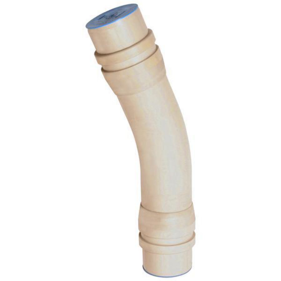PVC bocht 22° 400mm PN10 2LB4 creme