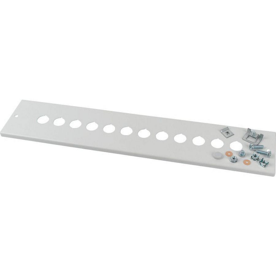Frontplaat met openingen 9xRMQ HxB=100x425mm