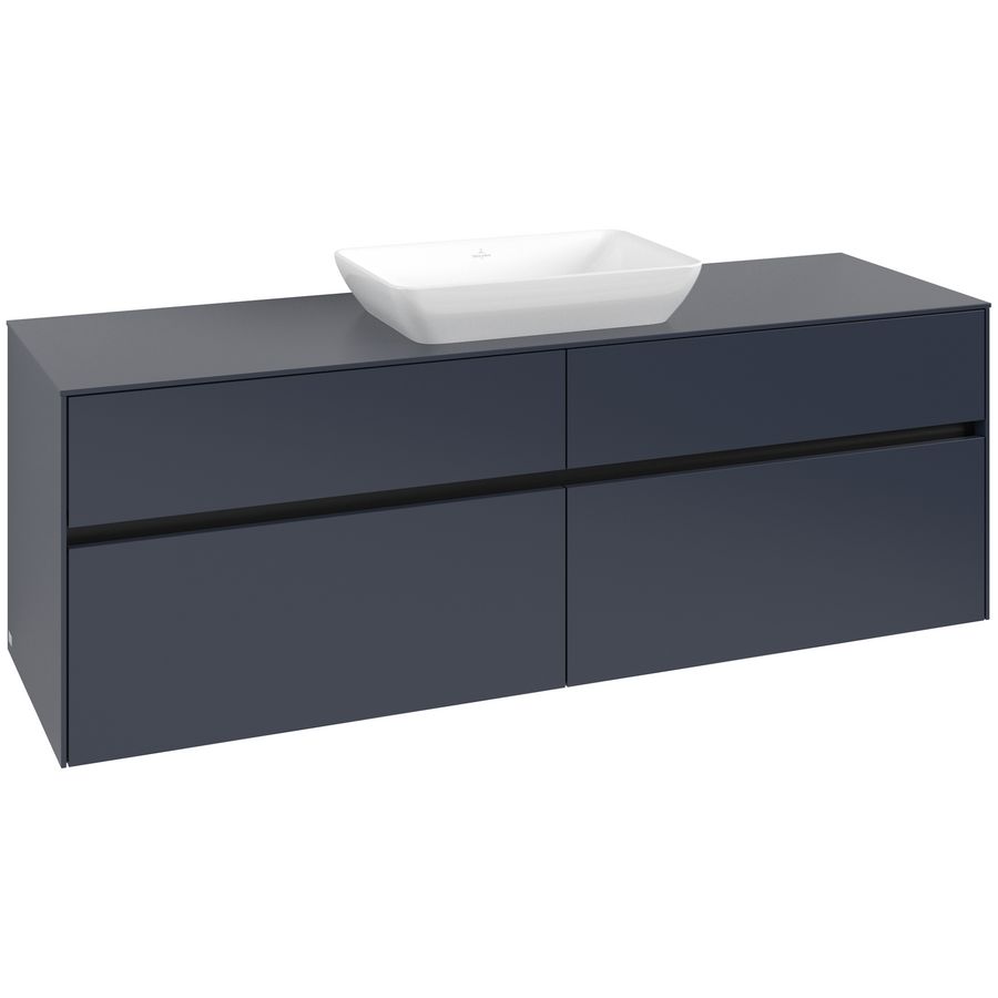 Wastafelonderkast Collaro 1600x548x500mm Marine Blue C120B0VQ