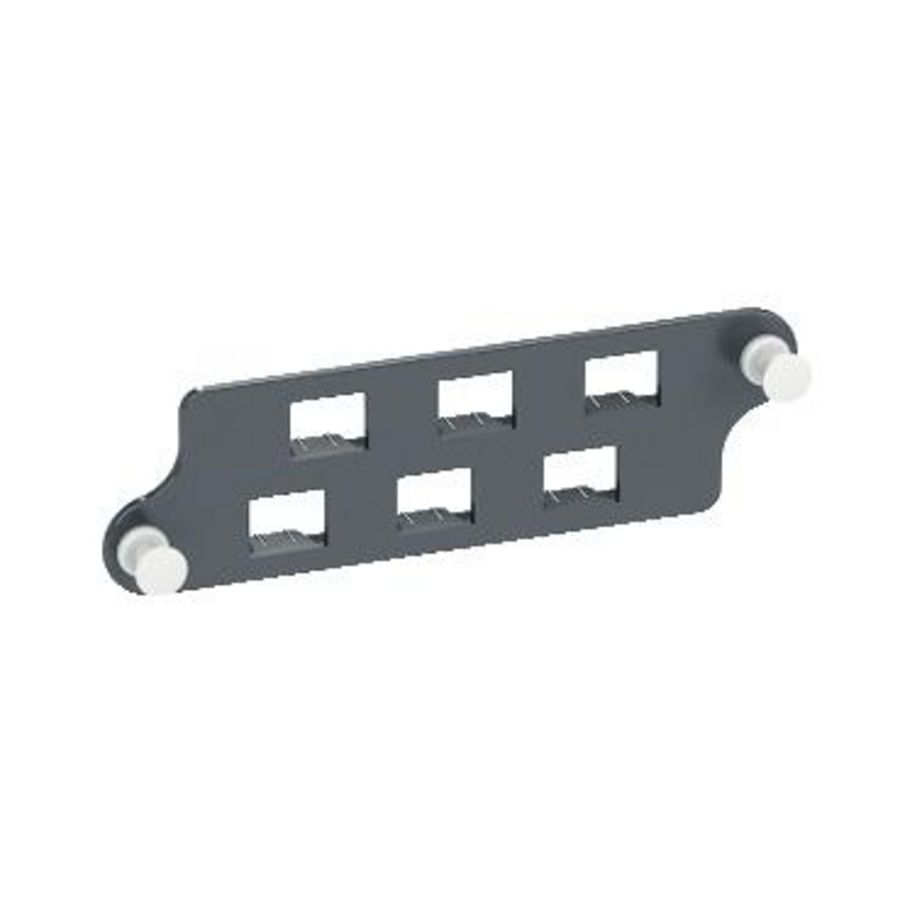 Frontplaat glasvezelpaneel 6 LC duplex MM a Actassi 19-C