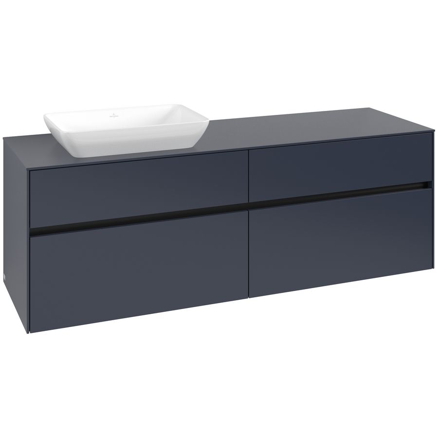 Wastafelonderkast Collaro 1600x548x500mm Marine Blue C121B0VQ