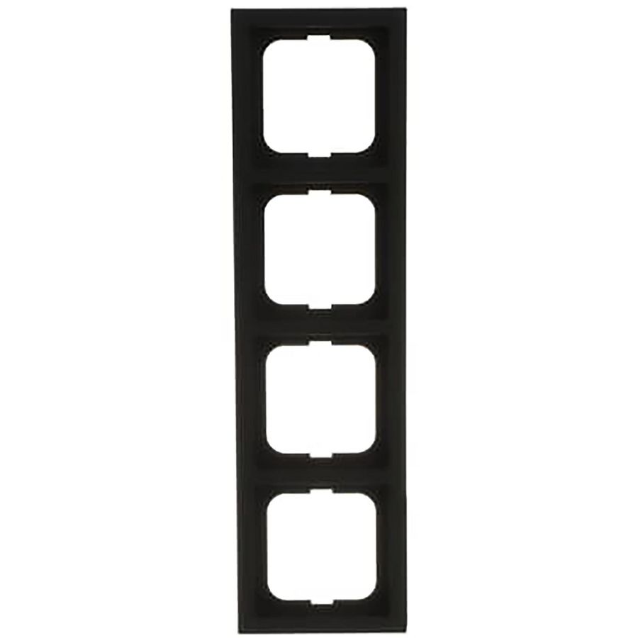 Afdekraam hoekig 4-voudig f-matzwart (1724-885K)