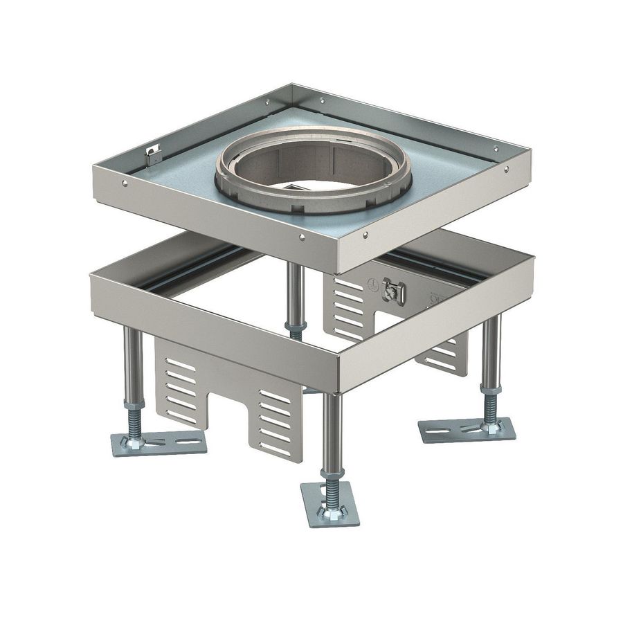 Vierkante cassette SL1 deksel voor Tubus 199x199x100 rvs