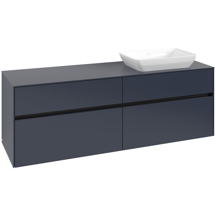 Wastafelonderkast Collaro 1600x548x500mm Marine Blue C122B0VQ