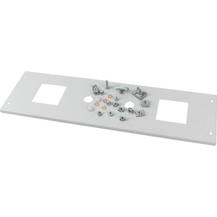 Frontplaat met opening 2st 96x96mm HxB=200x600mm