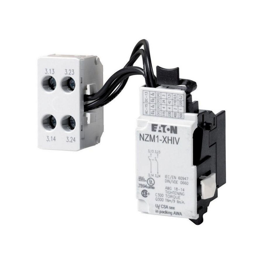 Hulpcontactblok NZM1 links voorijlend 2xM