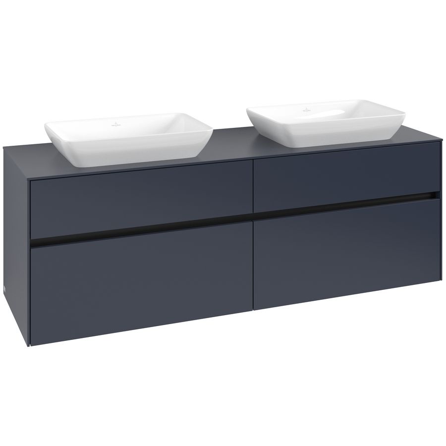 Wastafelonderkast Collaro 1600x548x500mm Marine Blue C123B0VQ
