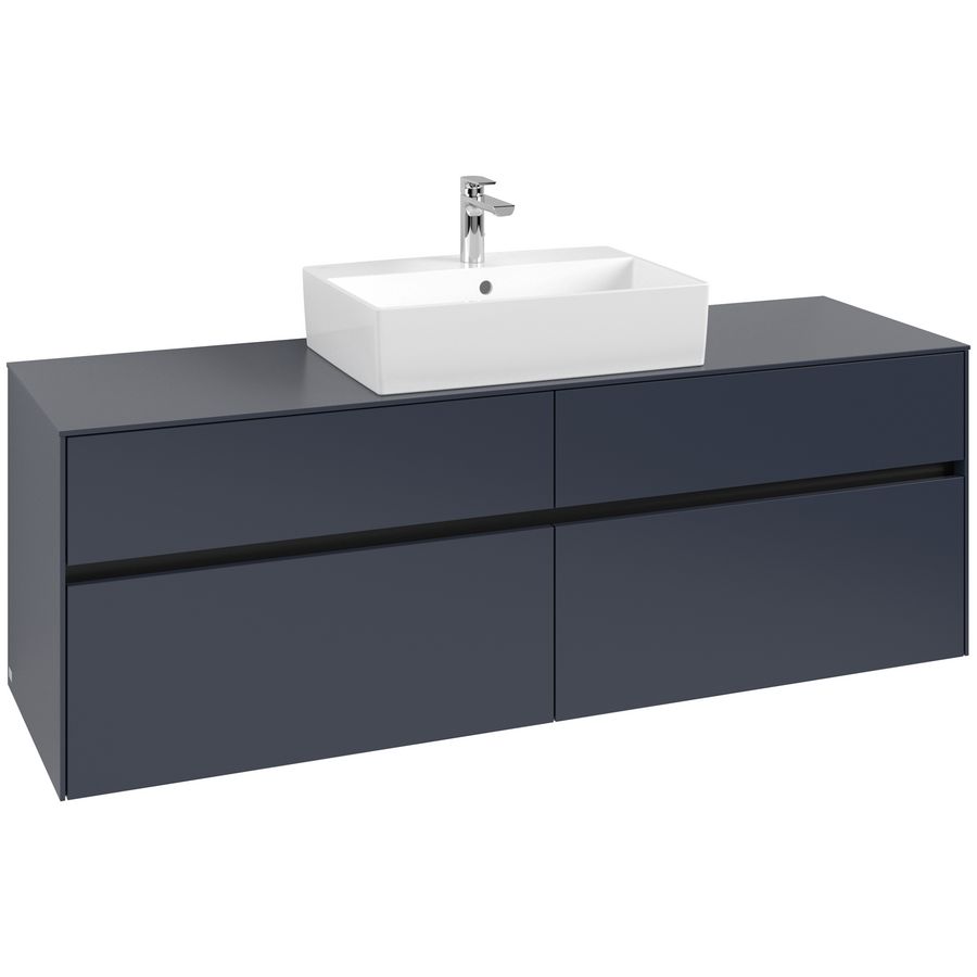 Wastafelonderkast Collaro 1600x548x500mm Marine Blue C134B0VQ
