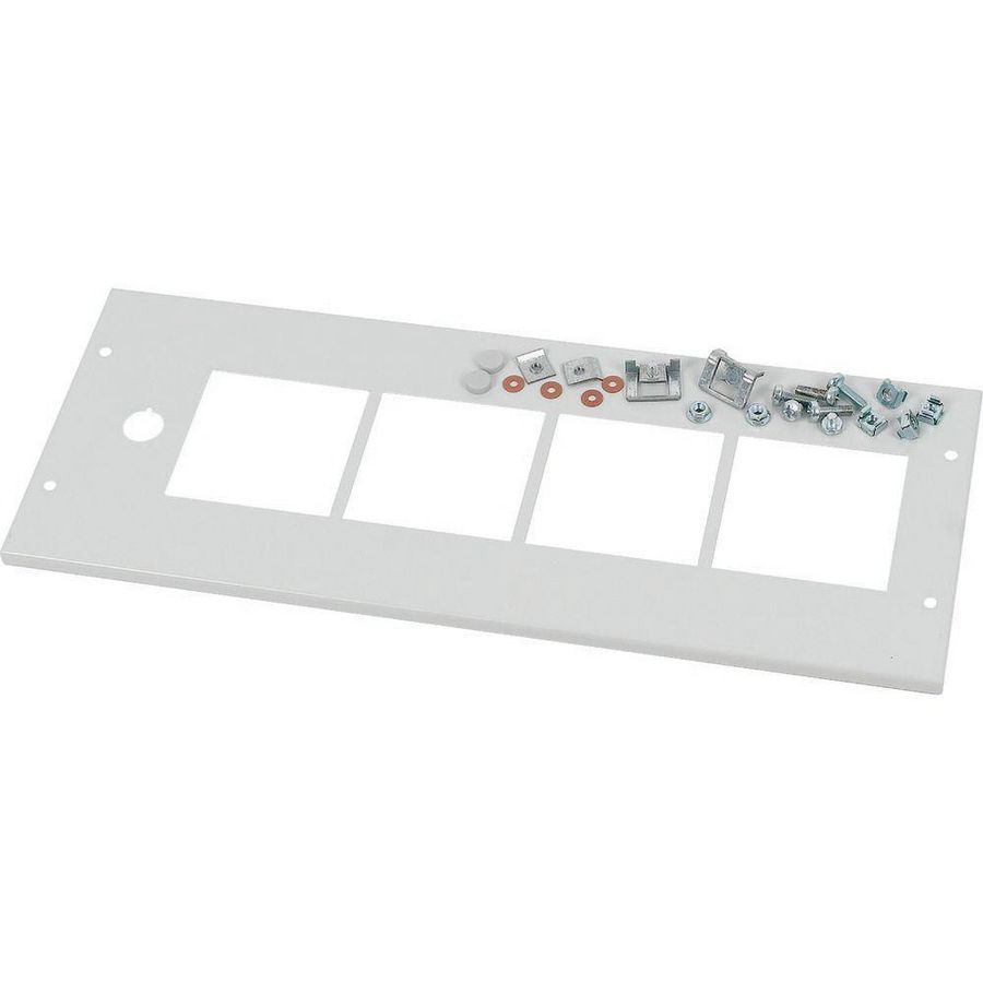 Frontplaat met opening 4st 96x96mm HxB=200x600mm