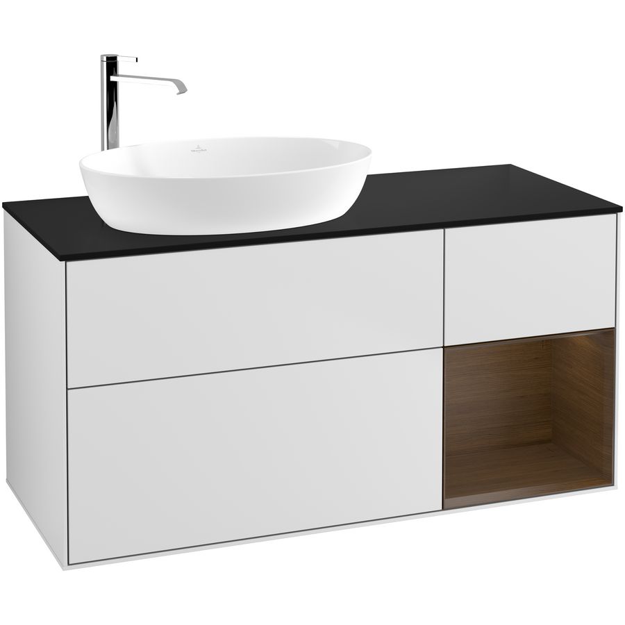 Wastafelonderkast Finion 1200x603x501mm White Matt Lacquer F932GNMT