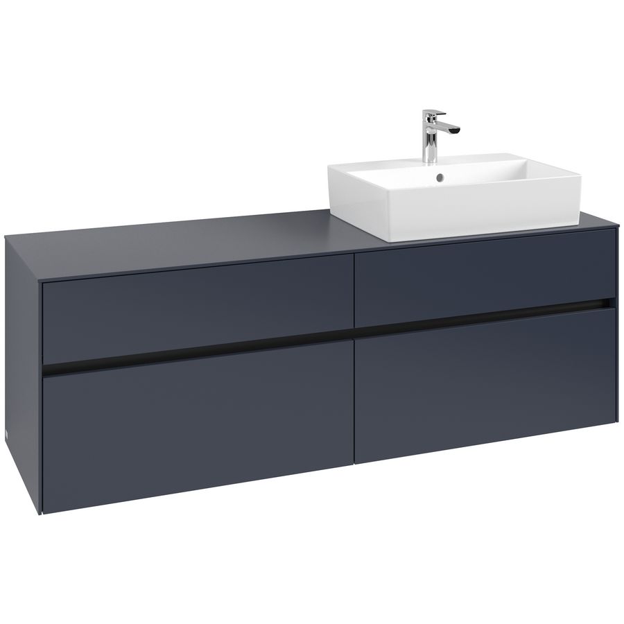 Wastafelonderkast Collaro 1600x548x500mm Marine Blue C13600VQ