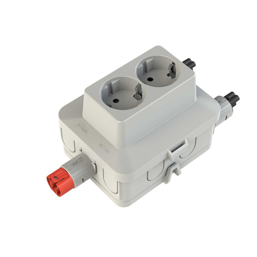 Stekerbare kabeldoos wand-/plafondmontage AKW-C2-2