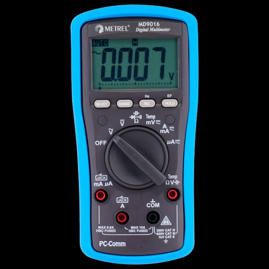 Multimeter 500Hz HVAC U I R C F T D. Cat. III 600V IP40