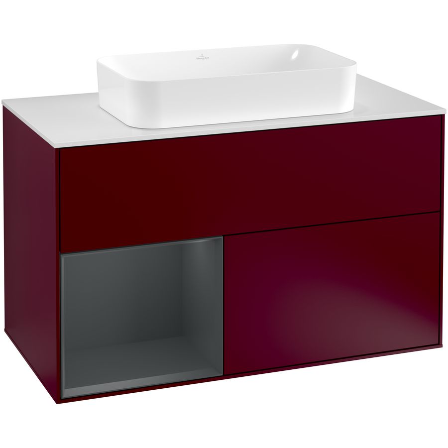 Wastafelonderkast Finion 1000x603x501mm Peony Matt Lacquer G241HGHB