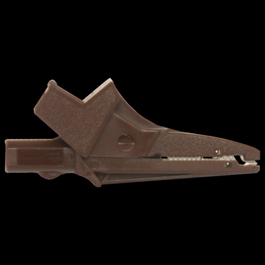 Krokodilbekklem bruin