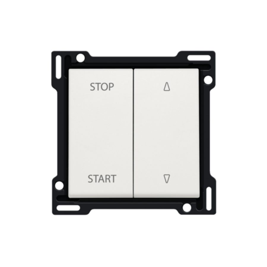 Afwerkingsset elek. gescheiden rolluikschakelaar white