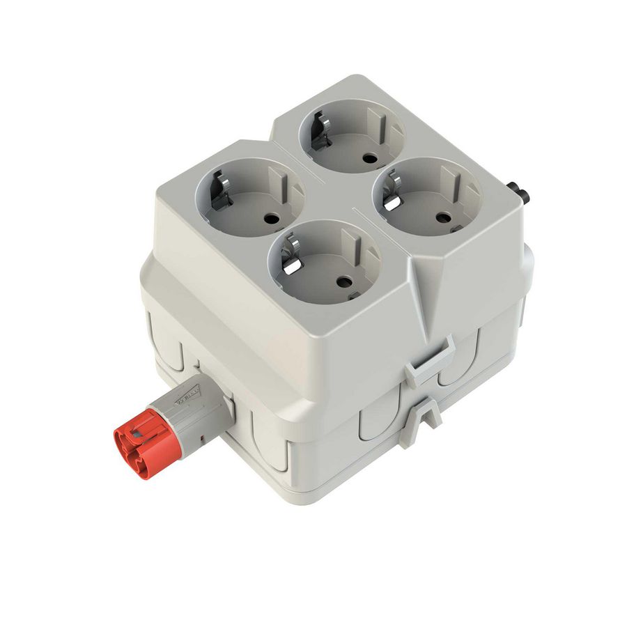 Stekerbare kabeldoos wand-/plafondmontage AKW-C4-1