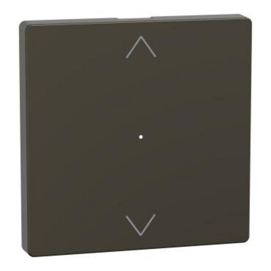 Wisselwip impulsdrukker (op/neer) Mocca metallic Systeem D