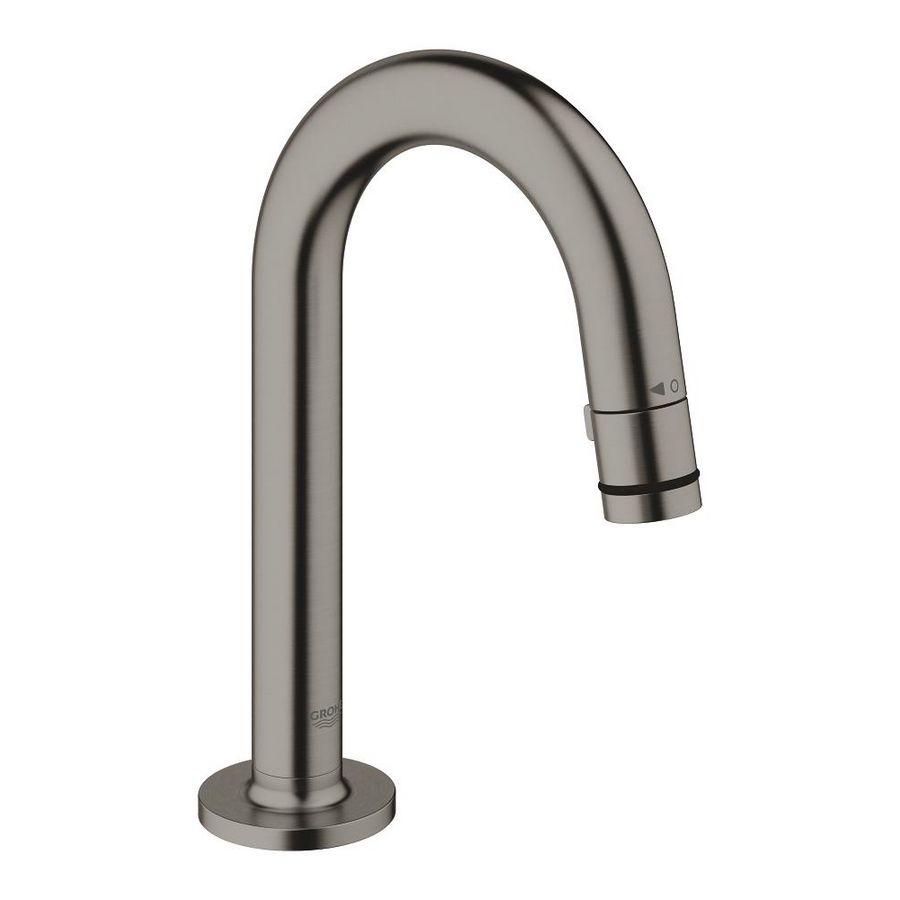 Universal toiletkraan c uitloop 20201AL0 hard graphite geborsteld (mat donker grijs)