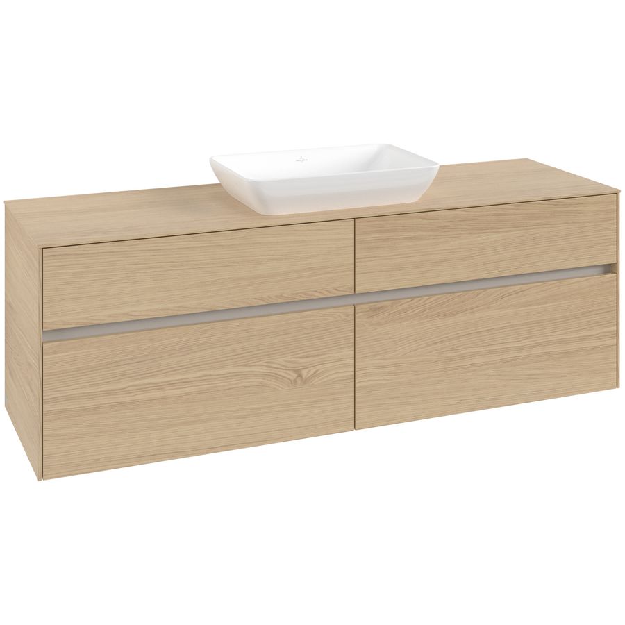 Wastafelonderkast Collaro 1600x548x500mm Nord.Oak C12000VJ