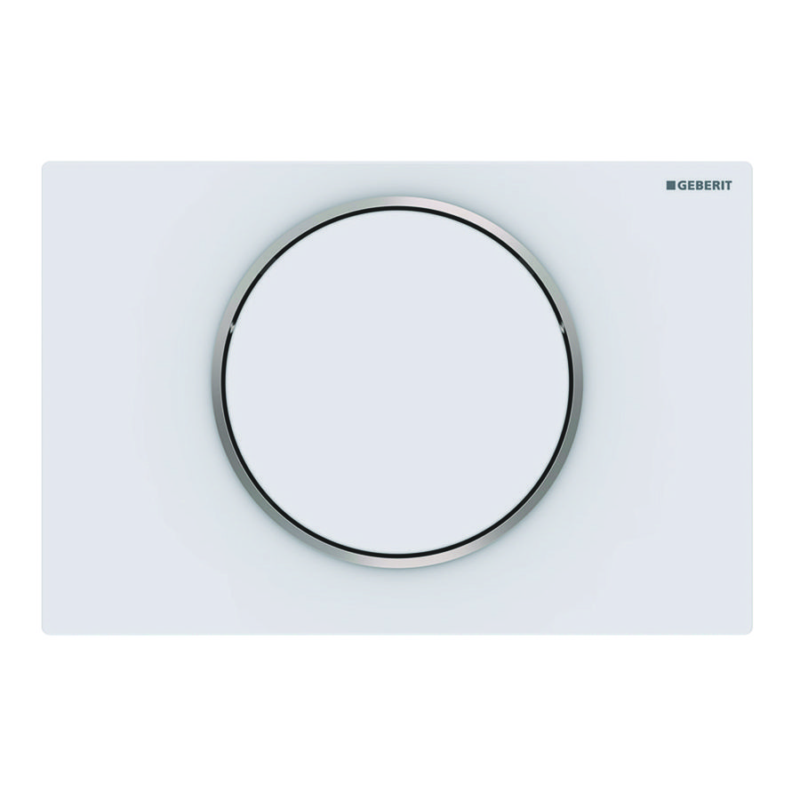 Bedieningsplaat spoel/stop toets Sigma10 ROUND matwit/easy-to-clean
