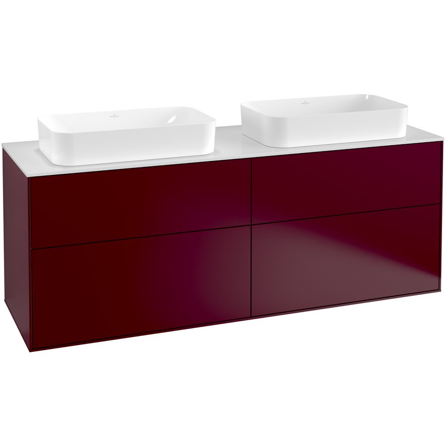 Wastafelonderkast Finion 1600x603x501mm Peony Matt Lacquer G31100HB