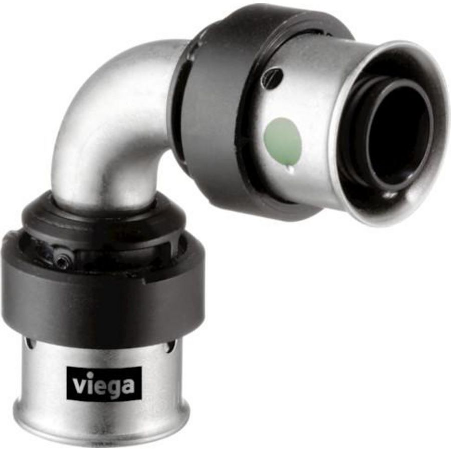 Bochtkoppeling 90° SMARTPRESS 63x63mm RVS 6716