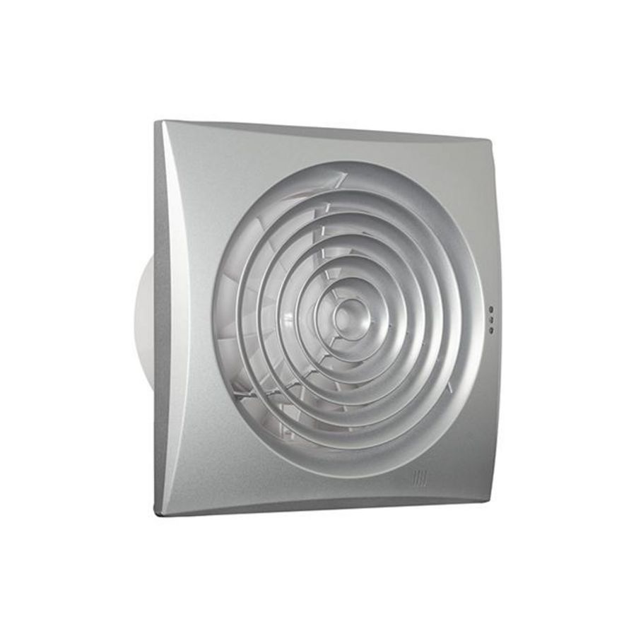 Badkamer-/ toiletventilator Silencio 150 aluminium