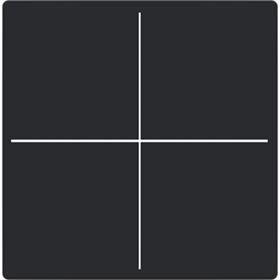 Centraalplaat afdekking Keypad 4v F/S platform 63 matzwart (LFW/A.4.63.11-885)