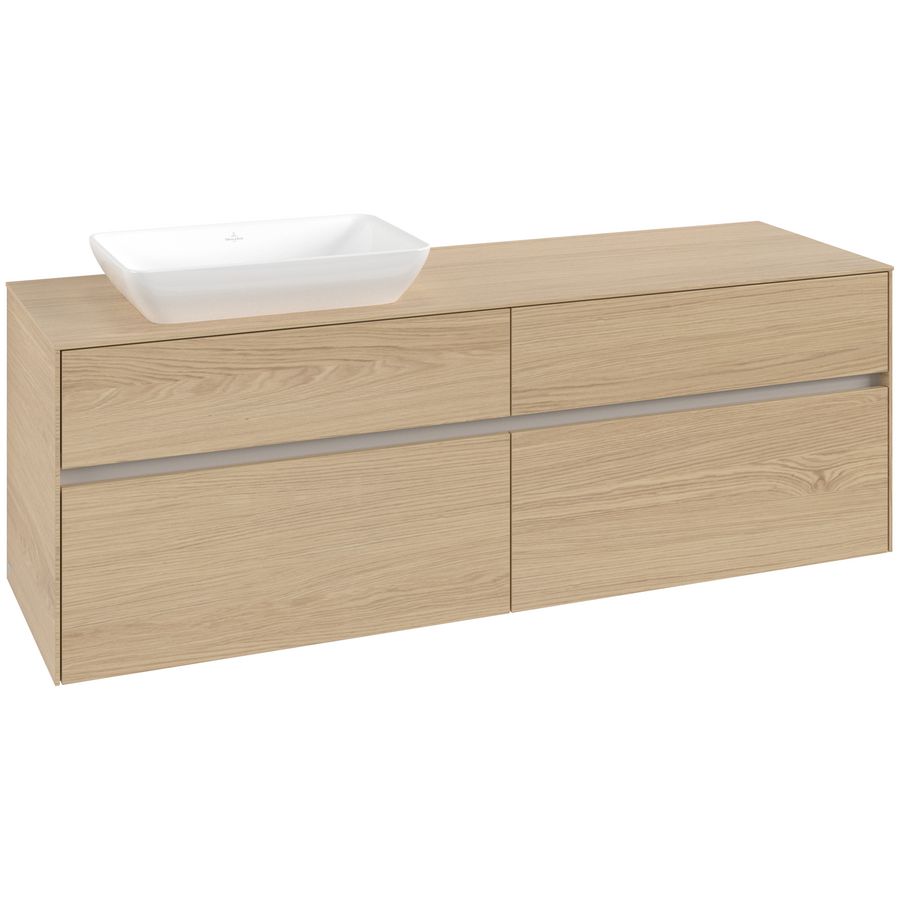 Wastafelonderkast Collaro 1600x548x500mm Nord.Oak C12100VJ