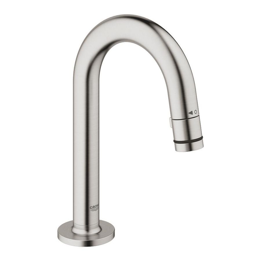 Universal toiletkraan c uitloop 20201DC0 supersteel (rvs look)