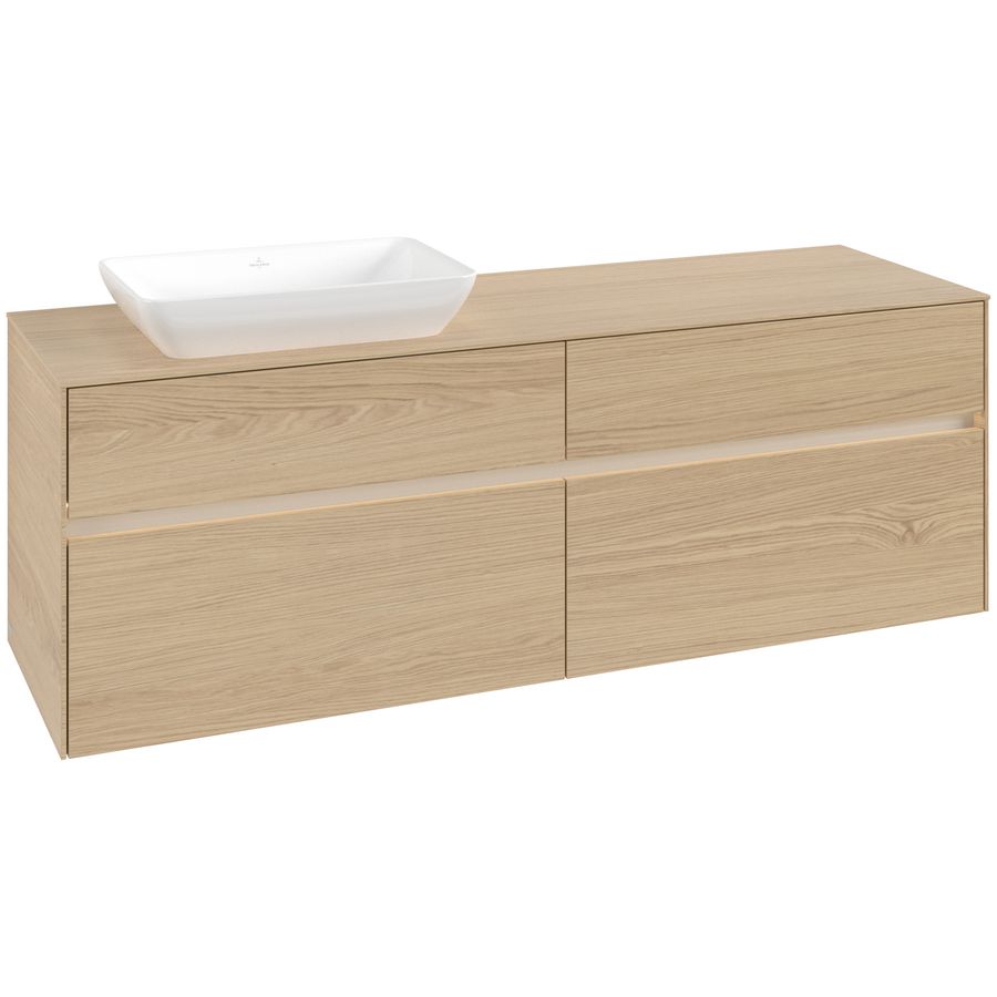 Wastafelonderkast Collaro 1600x548x500mm Nord.Oak C121B0VJ