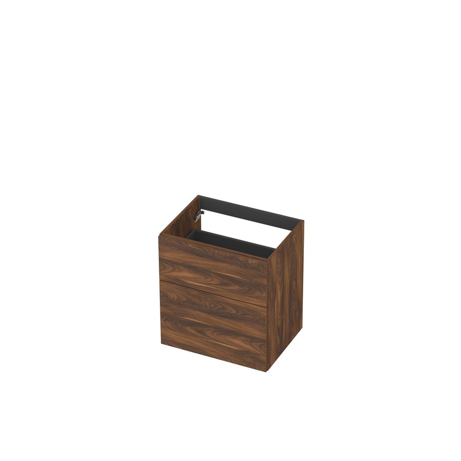Onderkast 2L a-sym decor tbv grepen 60cm noten