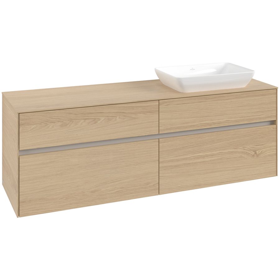 Wastafelonderkast Collaro 1600x548x500mm Nord.Oak C12200VJ