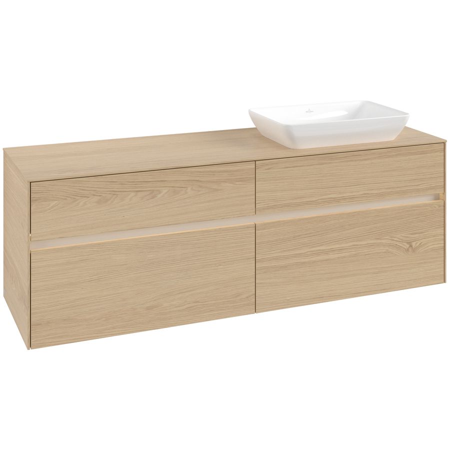 Wastafelonderkast Collaro 1600x548x500mm Nord.Oak C122B0VJ